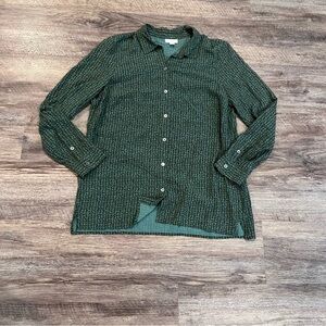 J Jill Button Long sleeve Blouse